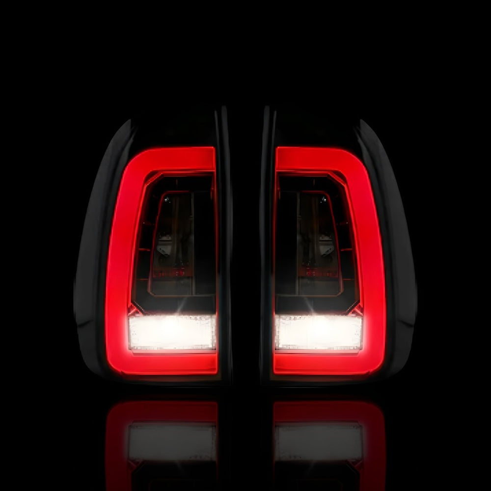 
                  
                    Smoked Red 3D LED Tail Lights – Fits Toyota Hilux N80 (2015–2020) | LH + RH Pair - Blckline Automotive
                  
                