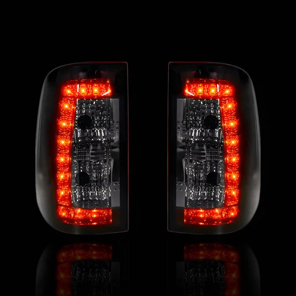 Smoked Red LED Tail Lights – Fits Ford Falcon FG / FG X UTE (2008 - 2016) | LH + RH Pair - Blckline Automotive