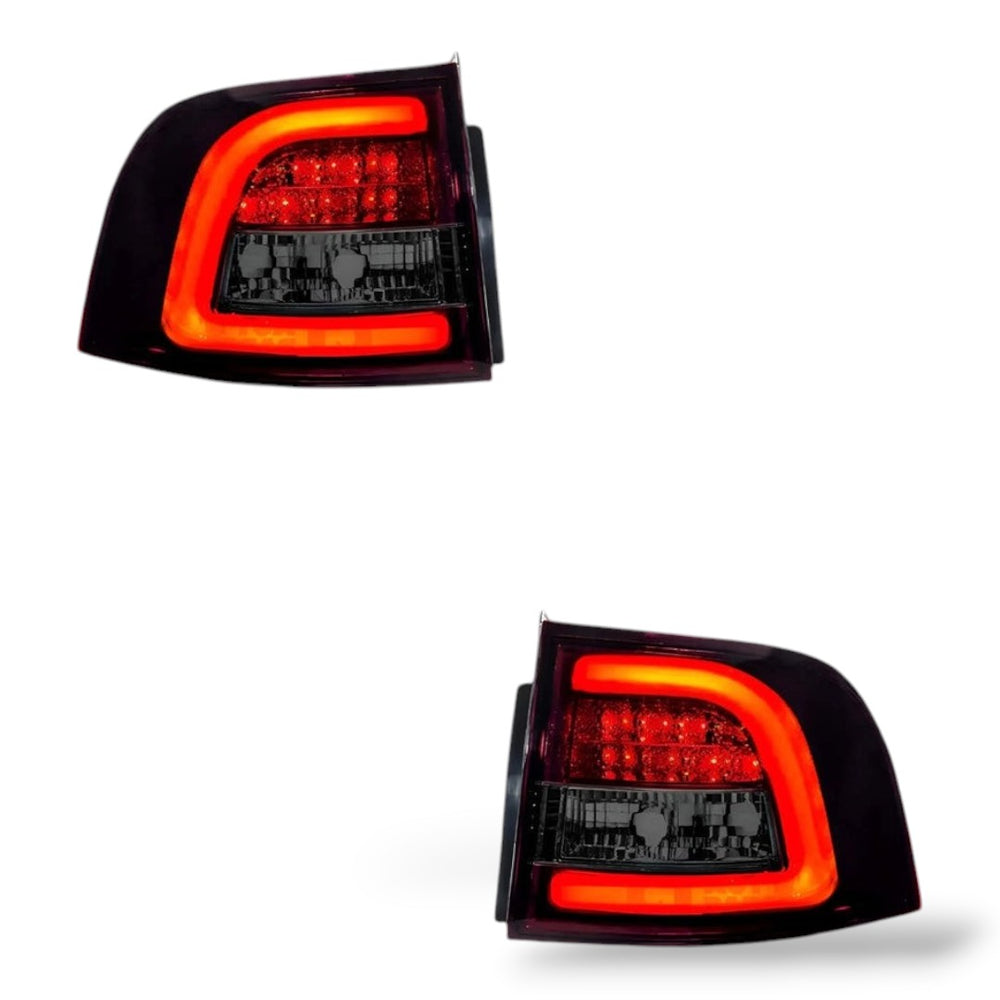 Smoked Red LED Tail Lights – Fits Holden Commodore VE Wagon Series 1 ...