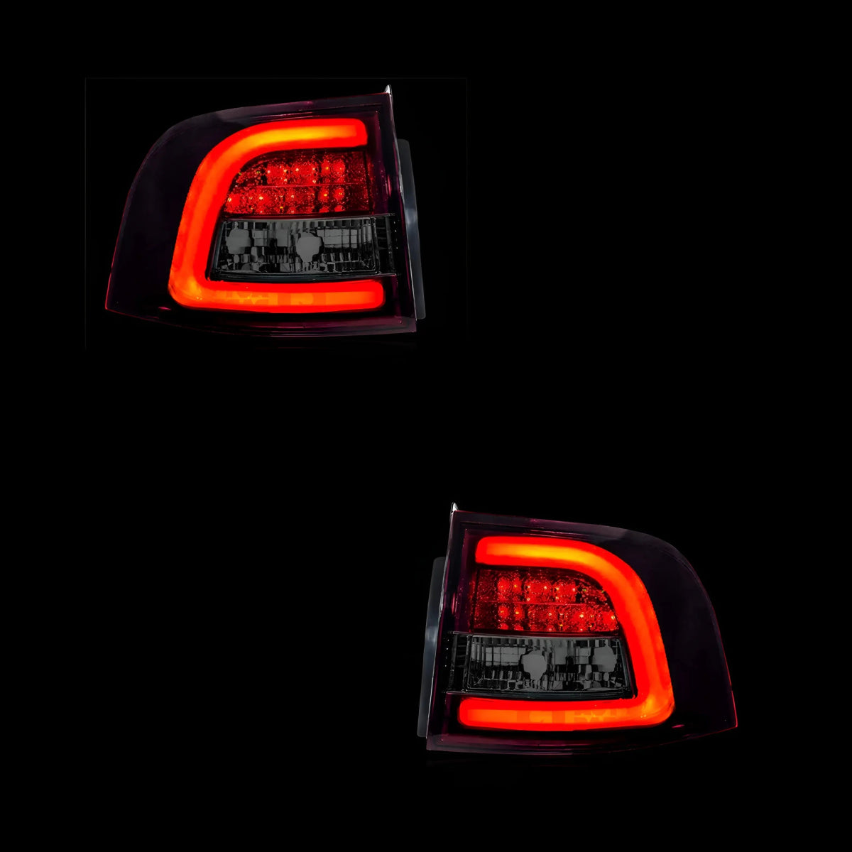 Smoked Red LED Tail Lights – Fits Holden Commodore VE UTE Series 1 & 2 (2007–2013) | LH + RH Pair - Blckline Automotive