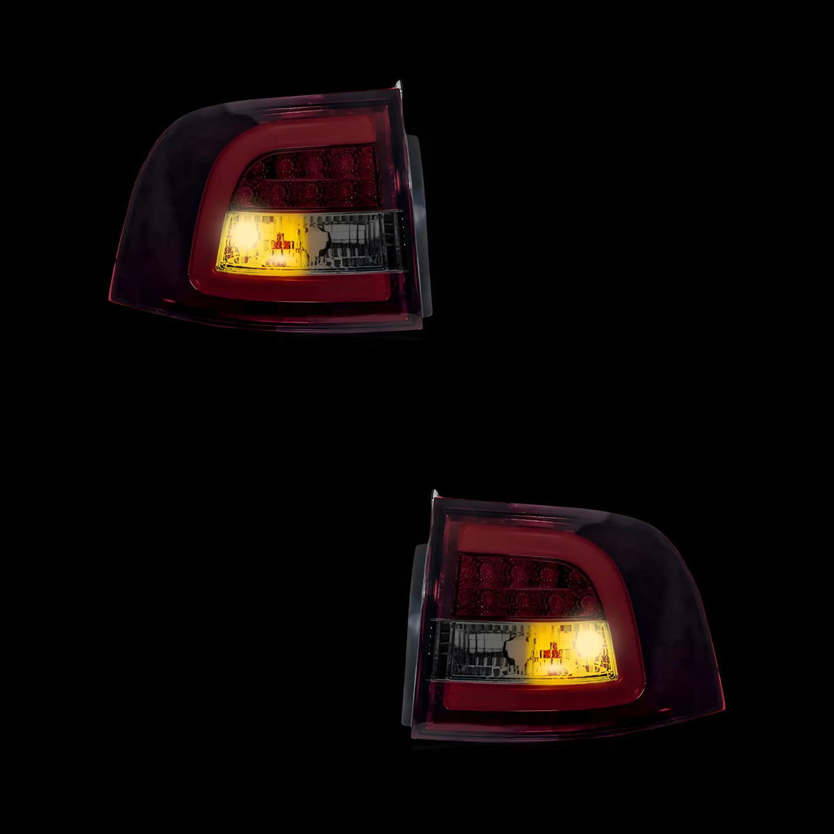 Smoked Red LED Tail Lights – Fits Holden Commodore VE UTE Series 1 & 2 (2007–2013) | LH + RH Pair - Blckline Automotive