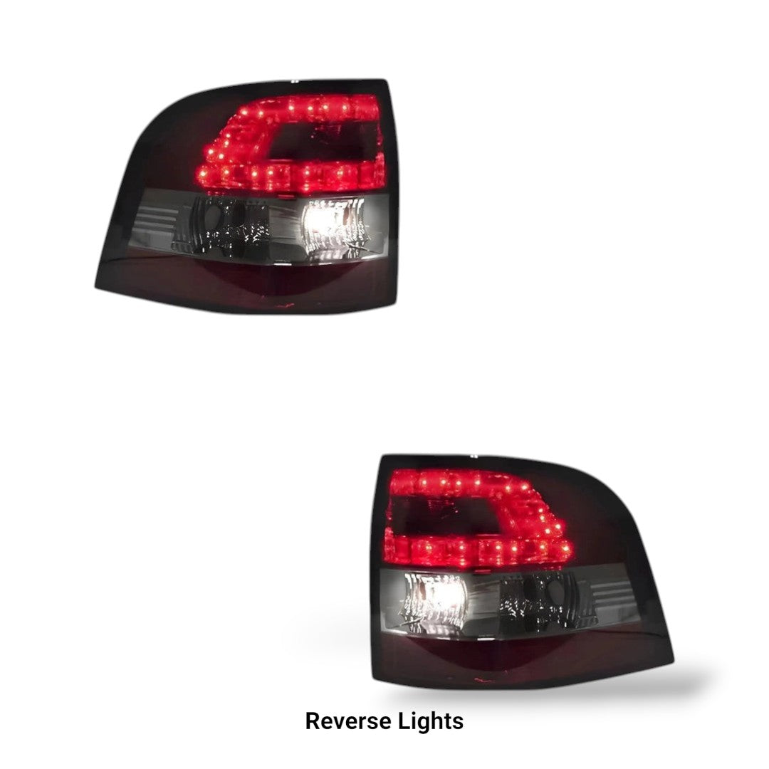Smoked Red LED Tail Lights – Fits Holden Commodore VF Ute (2013–2017 ...