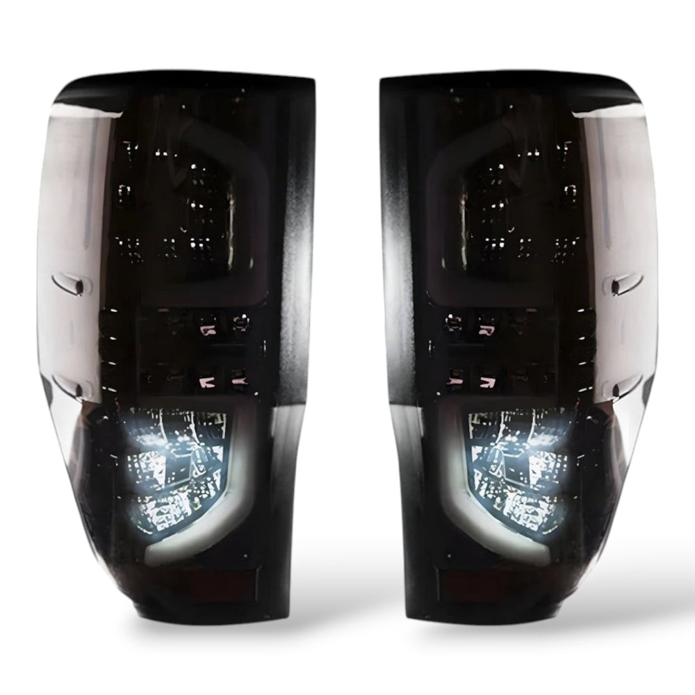 Smoked Tail Lights – Fits Ford Ranger Wildtrak PX MK1 / MK2 / MK3 (2011 ...