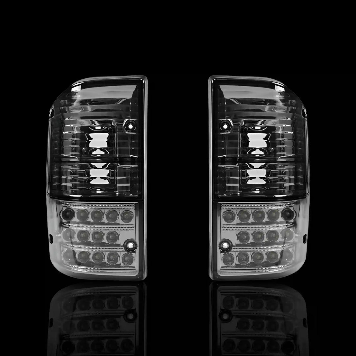 Smoked Tail Lights – Fits Nissan Patrol / Safari GQ Y60 Series 1 & 2 (1988 - 1997) | LH + RH Pair - Blckline Automotive