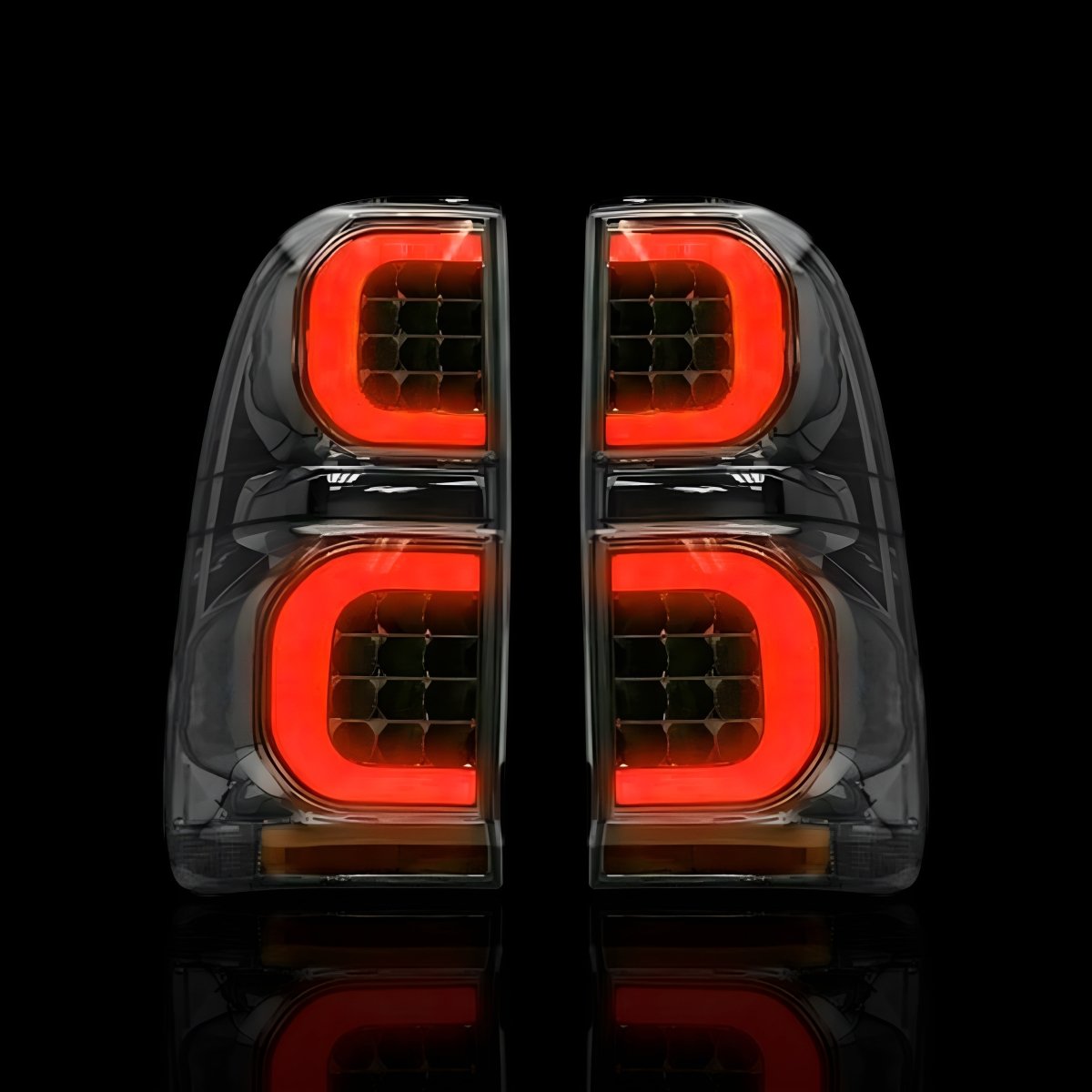Smoked Tail Lights – Fits Toyota Hilux N70 (2005–2015) | LH + RH Pair - Blckline Automotive