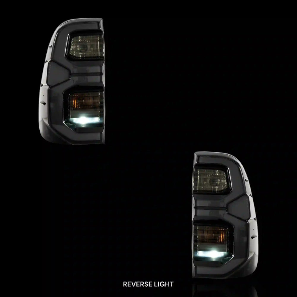 
                  
                    Smoked Tail Lights – Fits Toyota Hilux N80 (2015 - 2020) | LH + RH Pair - Blckline Automotive
                  
                