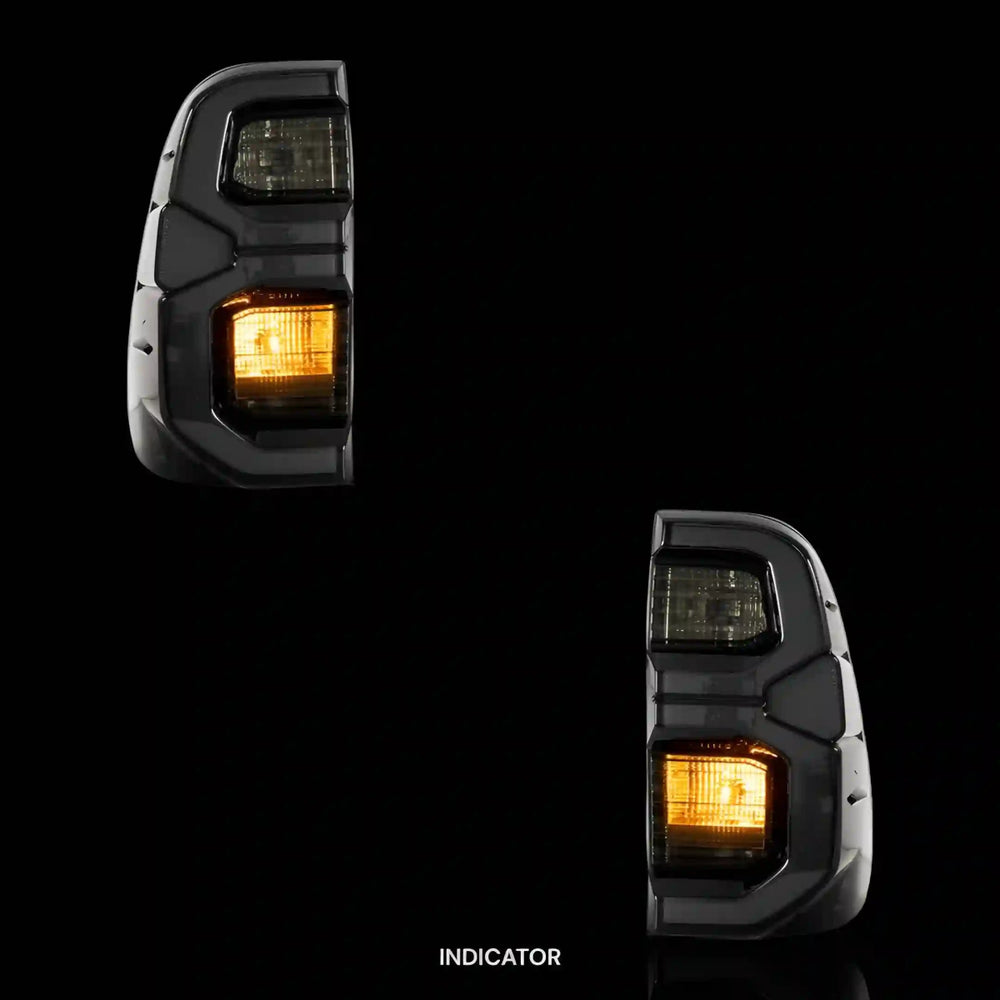 
                  
                    Smoked Tail Lights – Fits Toyota Hilux N80 (2015 - 2020) | LH + RH Pair - Blckline Automotive
                  
                
