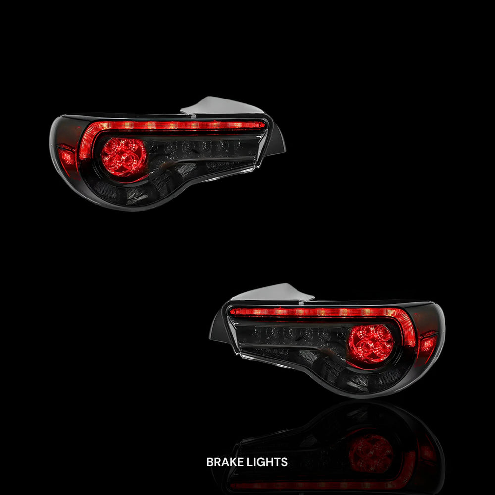 
                  
                    Toyota 86 / ZN6 1st Gen. (2012 - 2021) Sequential Smoked Full LED Tail Lights LH + RH - Blckline Automotive
                  
                