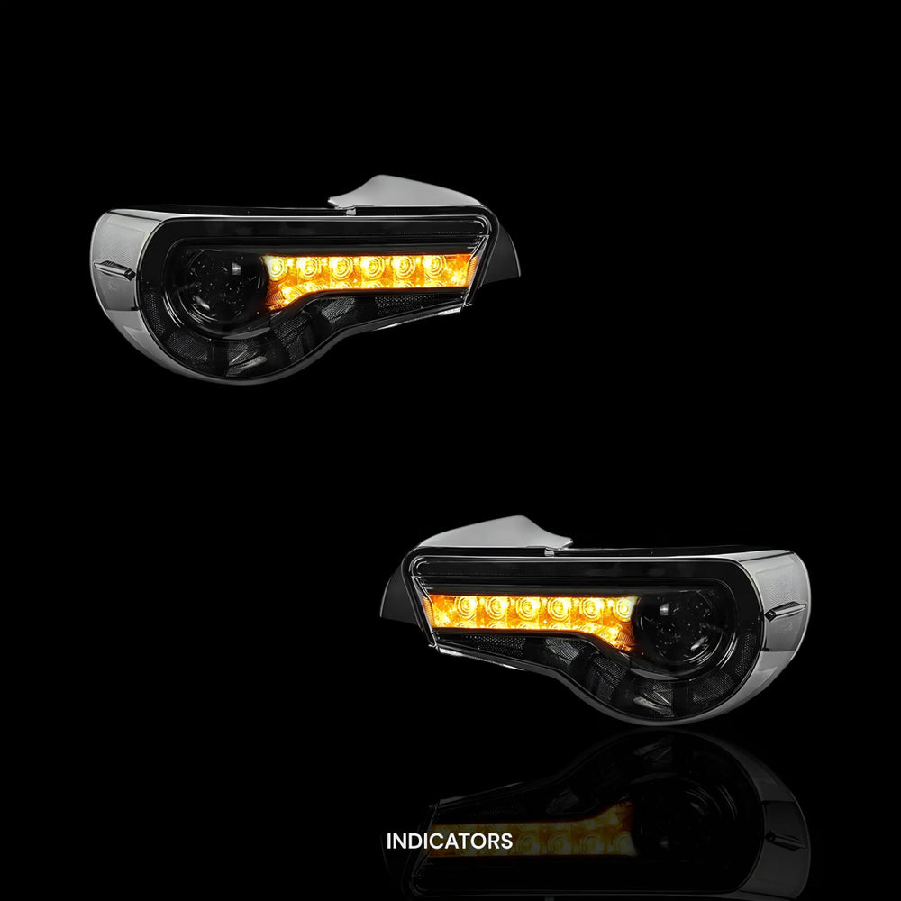 Toyota 86 / ZN6 1st Gen. (2012 - 2021) Sequential Smoked Full LED Tail Lights LH + RH - Blckline Automotive