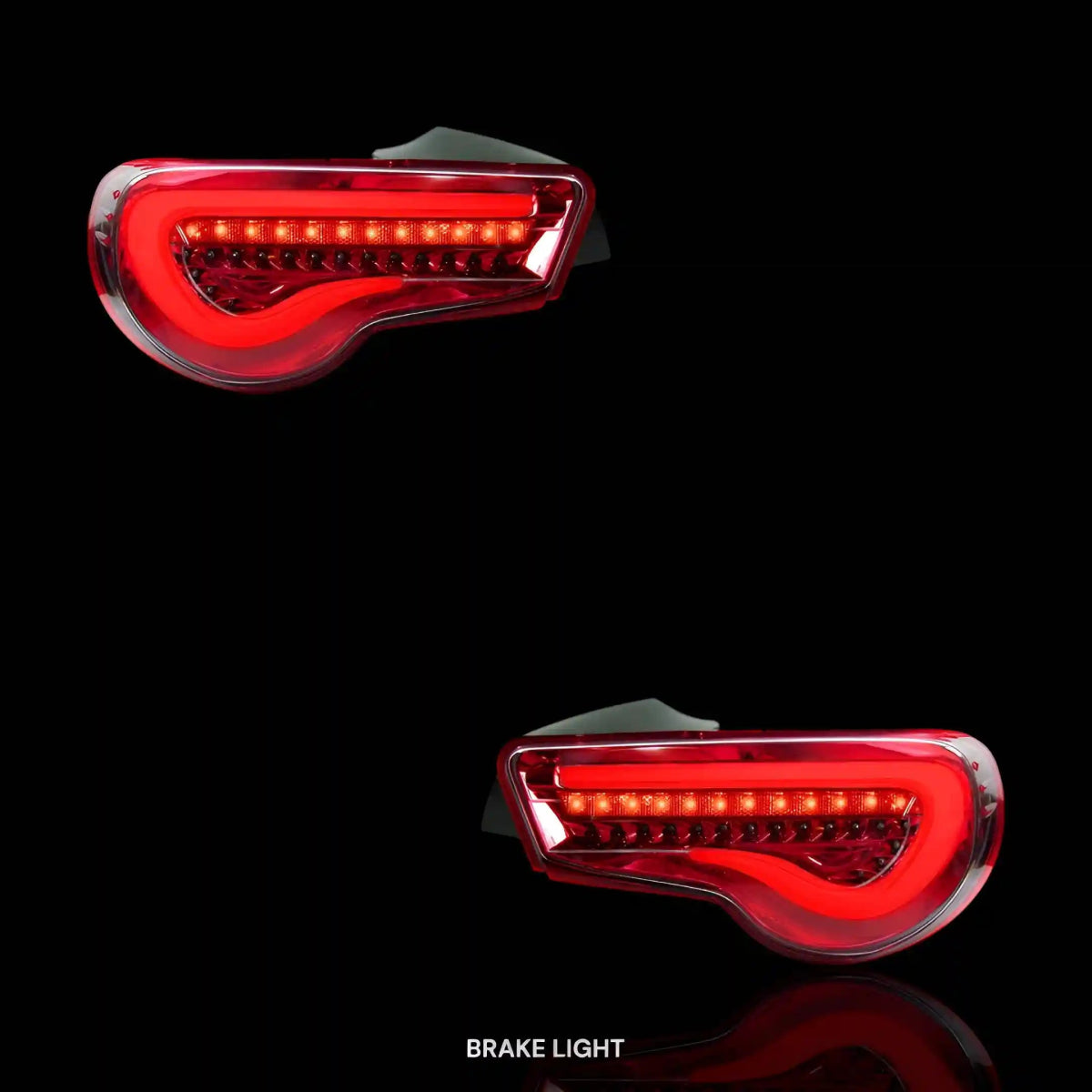 Valenti Sequential Clear Red 3D Stripe Bar Full LED Tail Lights – Fits Toyota 86 / ZN6 1st Gen. (2012 - 2021) | LH + RH Pair - Blckline Automotive