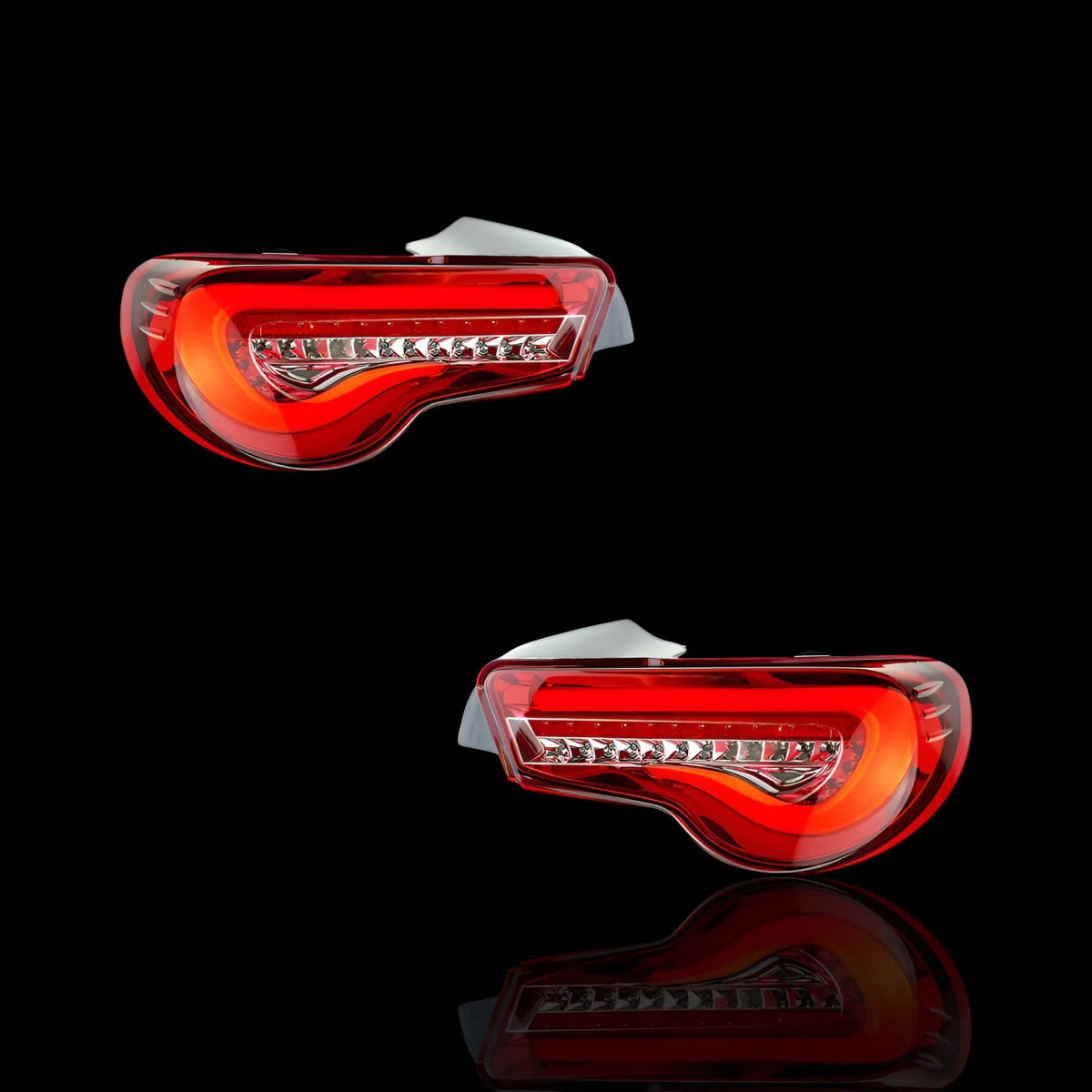 Valenti Sequential Full Red LED Tail Lights – Fits Toyota 86 / ZN6 1st Gen. (2012–2021) | LH + RH Pair - Blckline Automotive