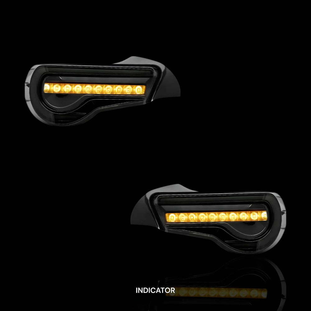 
                  
                    Valenti Sequential Full Smoked LED Tail Lights – Fits Toyota 86 / ZN6 1st Gen. (2012–2021) | LH + RH Pair - Blckline Automotive
                  
                
