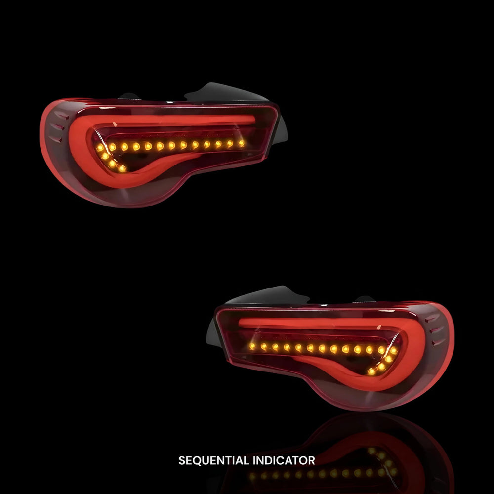 
                  
                    Valenti Sequential Smoked Red Full LED Tail Lights – Fits Toyota 86 / ZN6 1st Gen. (2012–2021) | LH + RH Pair - Blckline Automotive
                  
                